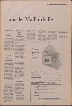 Le Soleil de Colombie, January 13, 1984, page 5