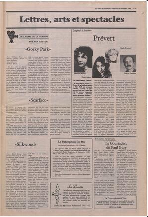 Le Soleil de Colombie, December 23, 1983, page 19