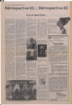Le Soleil de Colombie, December 23, 1983, page 6