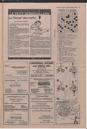 Le Soleil de Colombie, December 16, 1983, page 18
