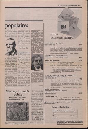 Le Soleil de Colombie, November 25, 1983, page 5