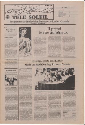 Le Soleil de Colombie, November 11, 1983, page 9