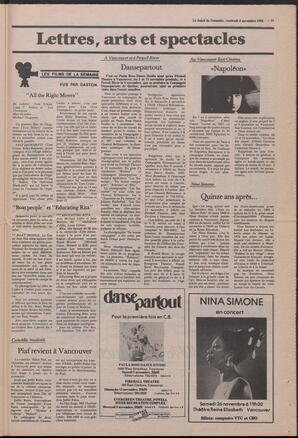Le Soleil de Colombie, November 4, 1983, page 15