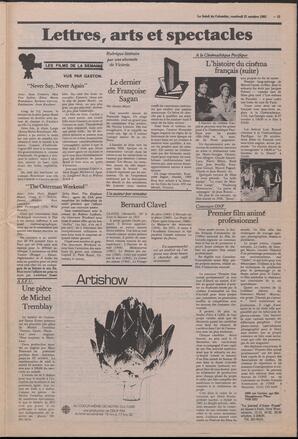 Le Soleil de Colombie, October 21, 1983, page 15