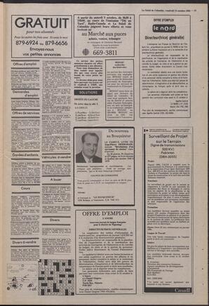 Le Soleil de Colombie, October 14, 1983, page 19