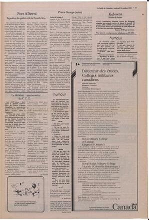 Le Soleil de Colombie, October 14, 1983, page 13