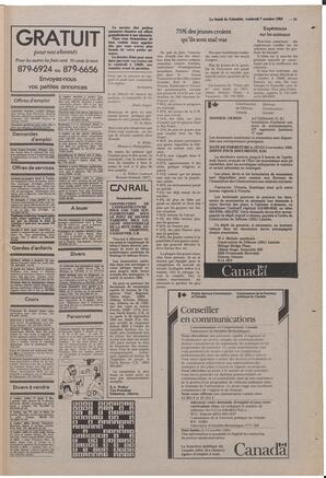 Le Soleil de Colombie, October 7, 1983, page 15