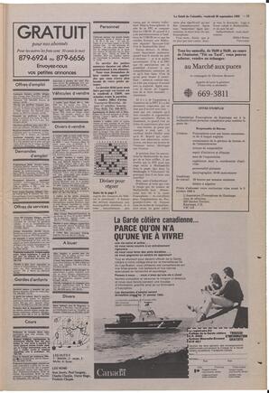 Le Soleil de Colombie, September 30, 1983, page 15