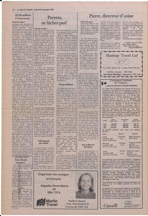 Le Soleil de Colombie, September 30, 1983, page 12