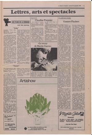Le Soleil de Colombie, September 30, 1983, page 11