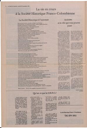 Le Soleil de Colombie, September 30, 1983, page 6