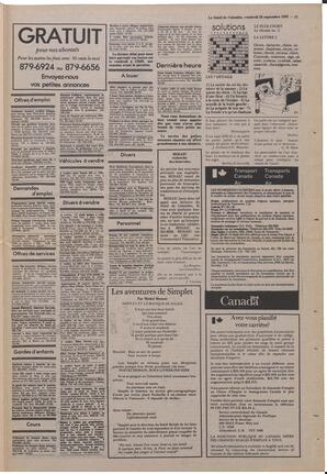 Le Soleil de Colombie, September 23, 1983, page 15