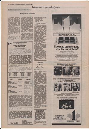 Le Soleil de Colombie, September 23, 1983, page 14