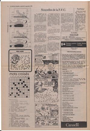 Le Soleil de Colombie, September 16, 1983, page 6