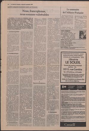 Le Soleil de Colombie, September 9, 1983, page 12