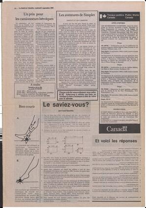 Le Soleil de Colombie, September 2, 1983, page 16