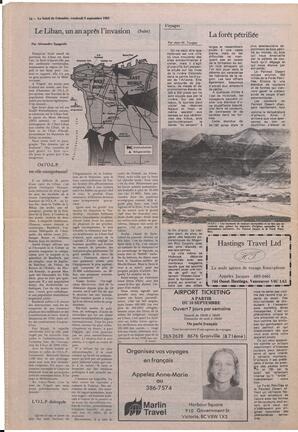 Le Soleil de Colombie, September 2, 1983, page 14