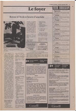 Le Soleil de Colombie, September 2, 1983, page 13