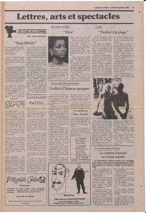 Le Soleil de Colombie, September 2, 1983, page 11