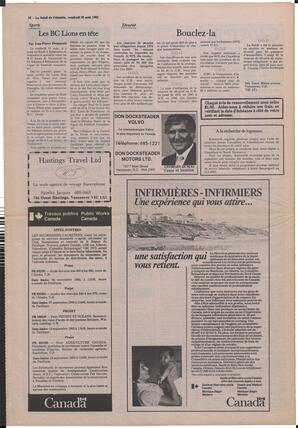 Le Soleil de Colombie, August 26, 1983, page 16