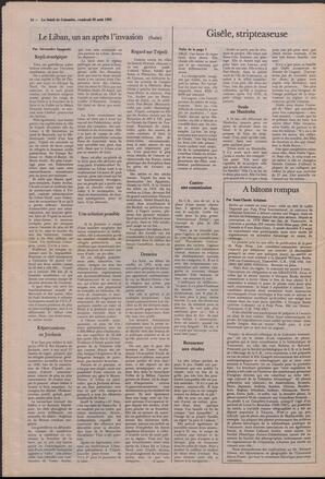 Le Soleil de Colombie, August 26, 1983, page 14