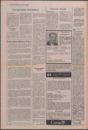 Le Soleil de Colombie, August 26, 1983, page 6
