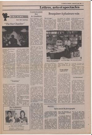 Le Soleil de Colombie, August 12, 1983, page 11