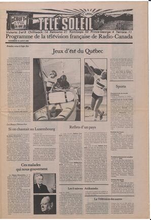 Le Soleil de Colombie, August 12, 1983, page 7