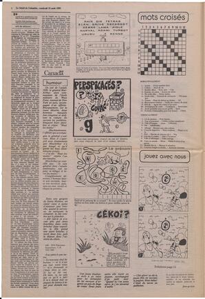 Le Soleil de Colombie, August 12, 1983, page 4