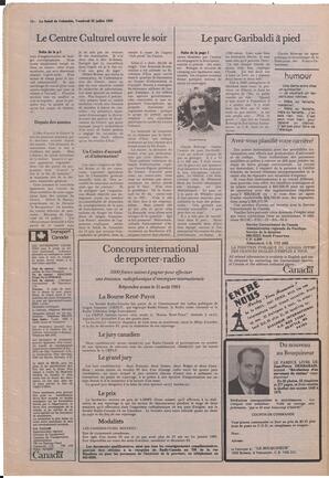 Le Soleil de Colombie, July 22, 1983, page 14
