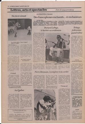 Le Soleil de Colombie, July 22, 1983, page 12