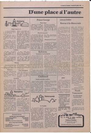 Le Soleil de Colombie, July 22, 1983, page 3
