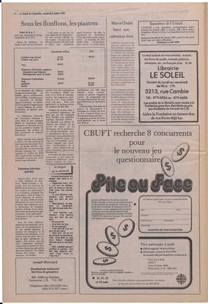 Le Soleil de Colombie, July 8, 1983, page 6