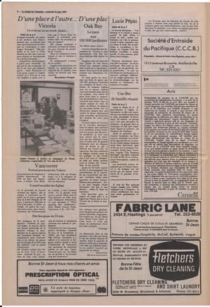 Le Soleil de Colombie, June 24, 1983, page 8