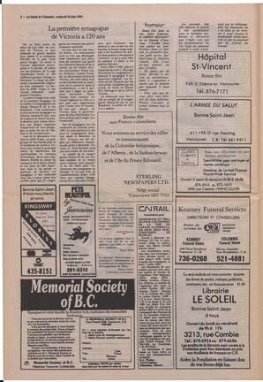 Le Soleil de Colombie, June 24, 1983, page 6