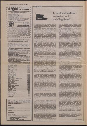 Le Soleil de Colombie, June 24, 1983, page 2