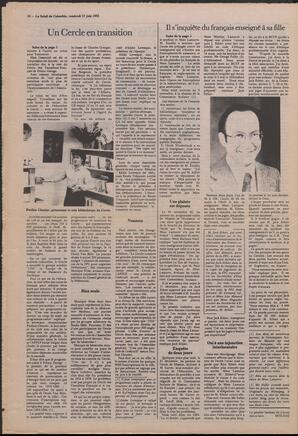 Le Soleil de Colombie, June 17, 1983, page 16