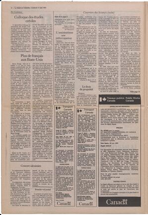 Le Soleil de Colombie, June 17, 1983, page 6