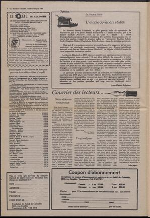 Le Soleil de Colombie, June 17, 1983, page 2