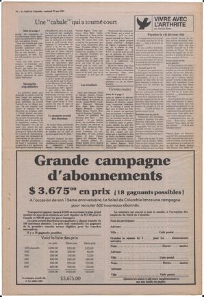 Le Soleil de Colombie, May 27, 1983, page 16