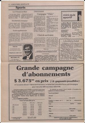 Le Soleil de Colombie, May 20, 1983, page 20