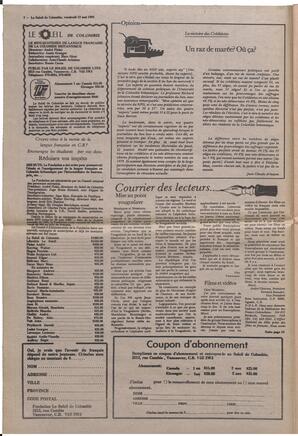 Le Soleil de Colombie, May 13, 1983, page 2