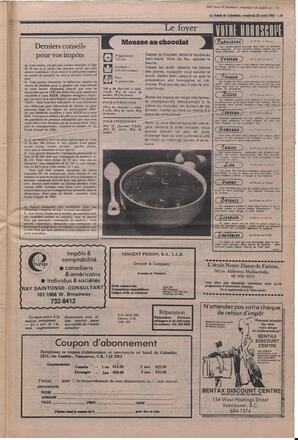 Le Soleil de Colombie, April 29, 1983, page 19
