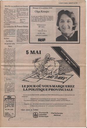 Le Soleil de Colombie, April 29, 1983, page 7
