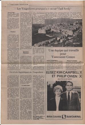 Le Soleil de Colombie, April 29, 1983, page 6