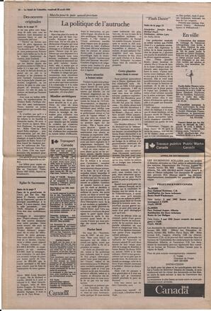 Le Soleil de Colombie, April 22, 1983, page 16