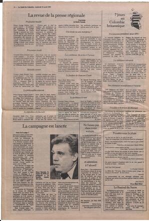Le Soleil de Colombie, April 15, 1983, page 18