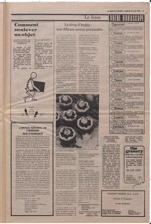 Le Soleil de Colombie, April 15, 1983, page 17