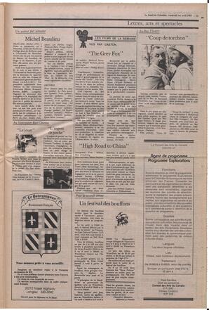 Le Soleil de Colombie, April 1, 1983, page 15