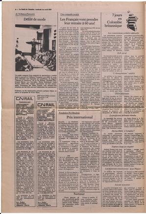 Le Soleil de Colombie, April 1, 1983, page 8